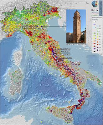 Dynamic Behavior of an Inclined Existing Masonry Tower in Italy